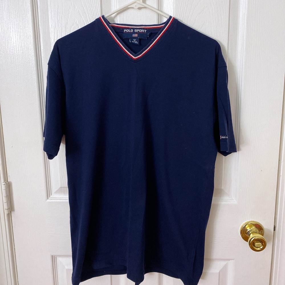 Vintage polo sport v neck